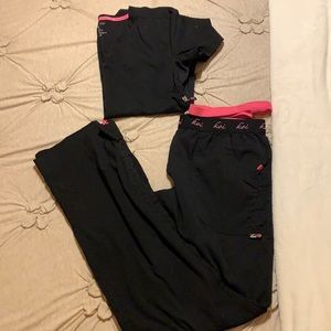 Koi Lite black scrubs